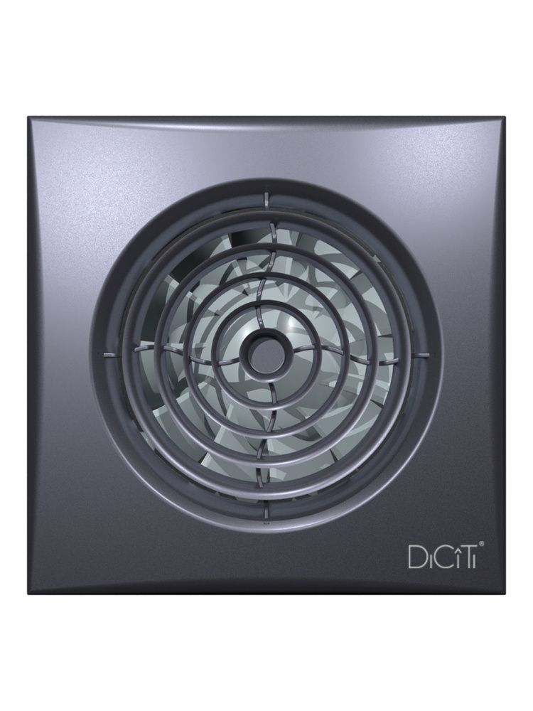  Вентилятор накладной AURA D100 обр.клапан Dark gray metal DICITI 