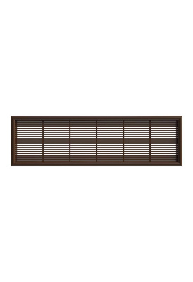 Решетка вентиляционная ДП фланец 220х60 переточная 227х67 пластик Brown ERA