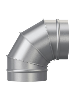 Отвод OTG D100 90° оцинк.сталь ERA PRO