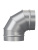 Отвод OTG D100 90° оцинк.сталь ERA PRO