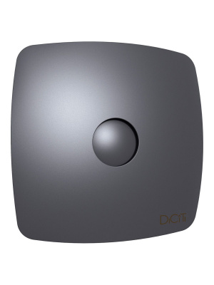 Вентилятор накладной RIO D125 обр.клапан Dark gray metal DICITI