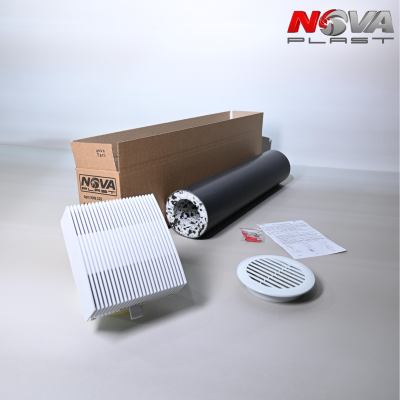 Приточный клапан NovaSTYLE 500мм с пластиковой решеткой ASA