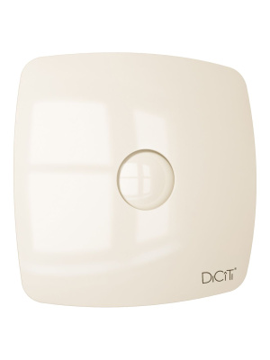 Вентилятор накладной RIO D100 обр.клапан Ivory DICITI